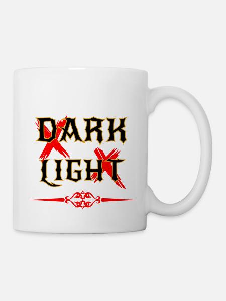 Dark Light Street Life Style - Tasse - Weiß