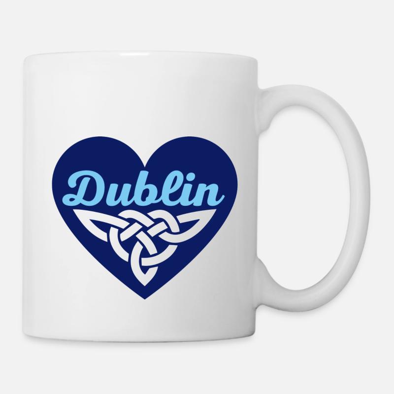 Dublin Celtic Heart - Tasse - Weiß