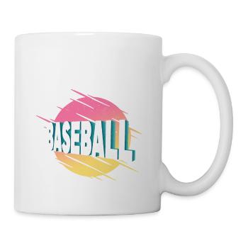 Baseball Sports Font Vintage Retro Home Run - Mug - white - Right