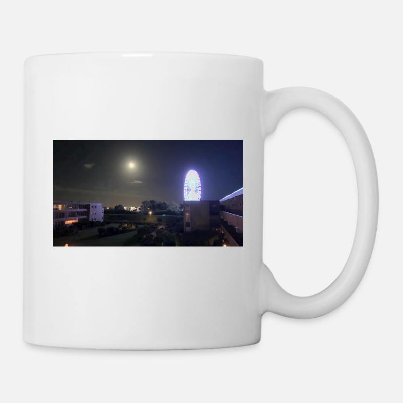 Grande roue grömitz la nuit - Mug blanc - blanc