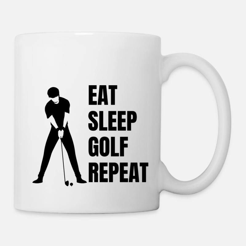 Golf Spruch Golfball Golfspieler Golfschläger - Tasse - Weiß