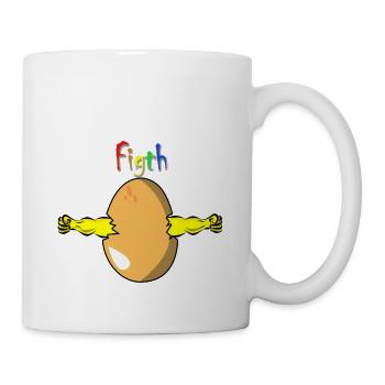 Œufs LGBT - Mug blanc - blanc - Droite