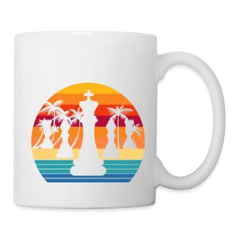Schach Retro Sunset - Tasse - Weiß - Rechts