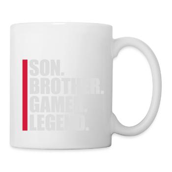 son brother gamer legend - Tasse - Weiß - Rechts