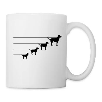 Chien Hund - Mug blanc - blanc - Droite
