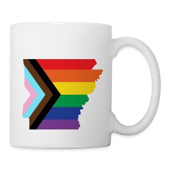 Funny Pride Arkansas Progress Pride - Mug - white - Right
