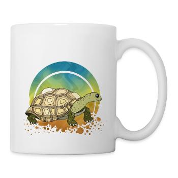 Tortue - Mug blanc - blanc - Droite