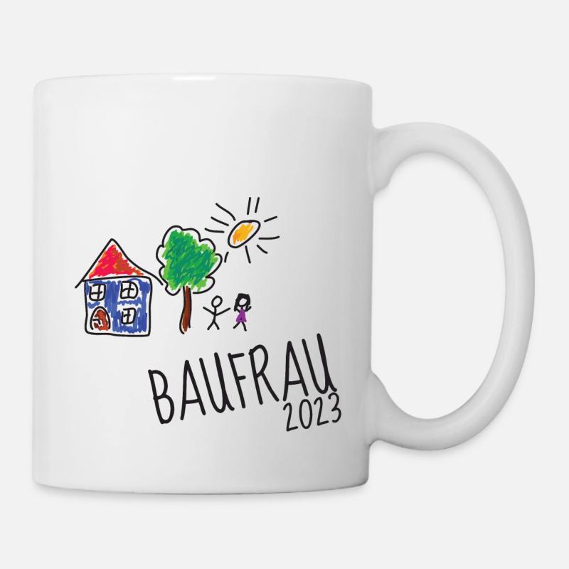 Baufrau 2023 - Tasse - Weiß