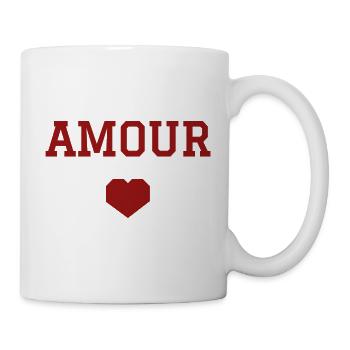 Amour cœur - Mug blanc - blanc - Droite