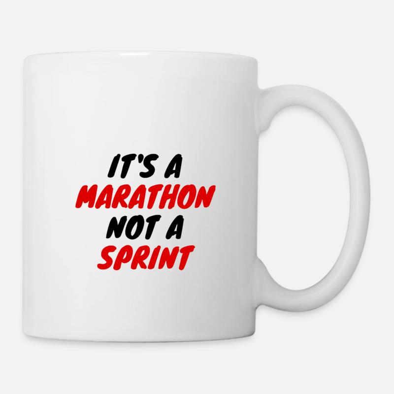 Le marathon n’est pas un sprint - Mug blanc - blanc