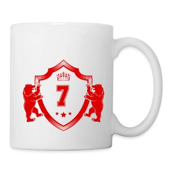 7 Nombre d’armoiries - Mug blanc - blanc - Droite
