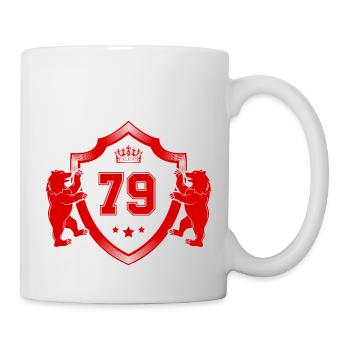 79 Nombre d’armoiries - Mug blanc - blanc - Droite