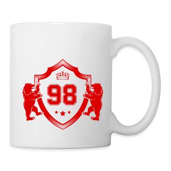 98 Numéro Armoiries - Mug blanc - blanc - Droite