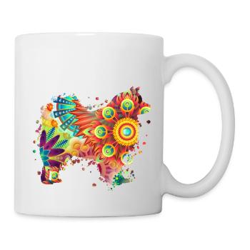 Finnischer Lapphund Hundedesign Hundefreunde Hund - Tasse - Weiß - Rechts