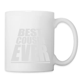 best cousin ever Zitat - Tasse - Weiß - Rechts