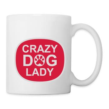 crazy dog lady Zitat - Tasse - Weiß - Rechts