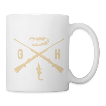 Alligator Hunter Logo Gator Hunting - Tasse - Weiß - Rechts