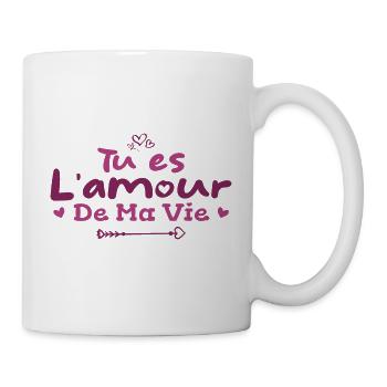 tu es l'amour de ma vie | cadeau - Mug blanc - blanc - Droite