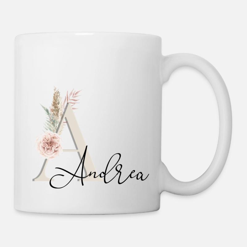 Andrea! Name Boho - Tasse - Weiß