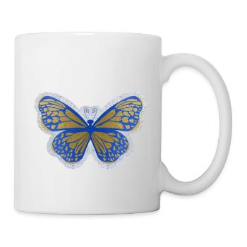 Schmetterling - Tasse - Weiß - Rechts