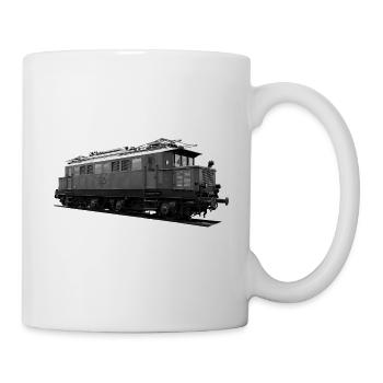 Lokomotive Elektro E44 Reichsbahn Deutschland - Tasse - Weiß - Rechts