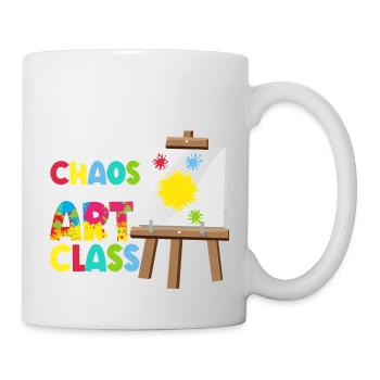 Certains appellent cela le chaos Nous l’appelons Art Class Art Teache - Mug blanc - blanc - Droite
