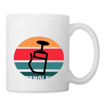 Faltengleiter - Tasse - Weiß - Rechts