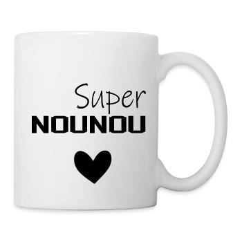 Super Nounou Citation Femme Métier - Mug blanc - blanc - Droite