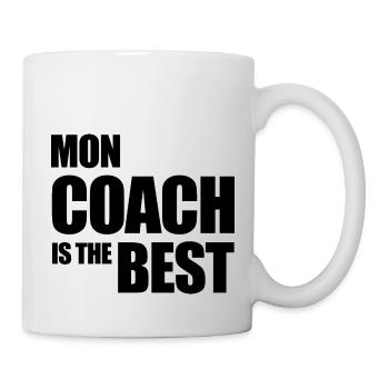 mon coach is the best mindset cadeau - Mug blanc - blanc - Droite