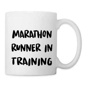 Marathon Triathlon Running Jogging Biking Cycling - Mug - white - Right