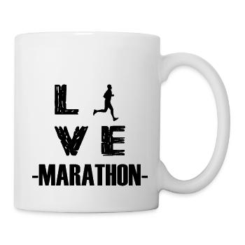 Marathon Triathlon Running Jogging Biking Cycling - Mug - white - Right