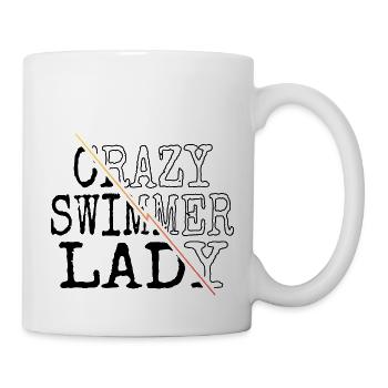 swimming swim team birthday present - Tasse - Weiß - Rechts