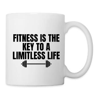 Fitness - Tasse - Weiß - Rechts