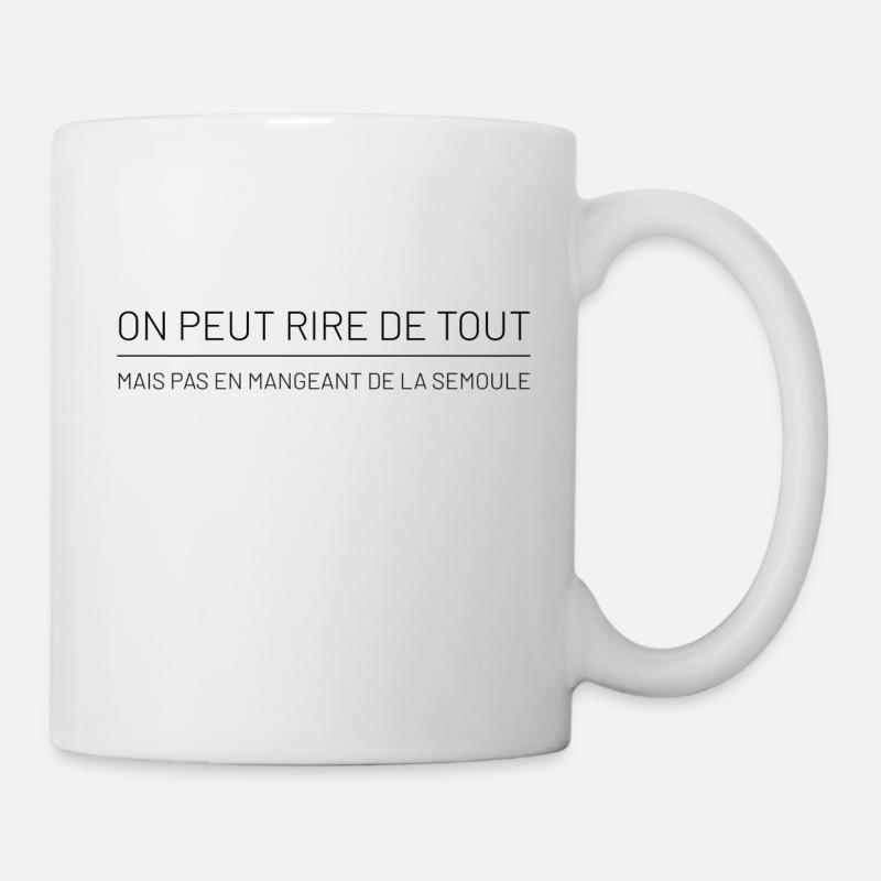 On peut rire de tout - Mug blanc - blanc