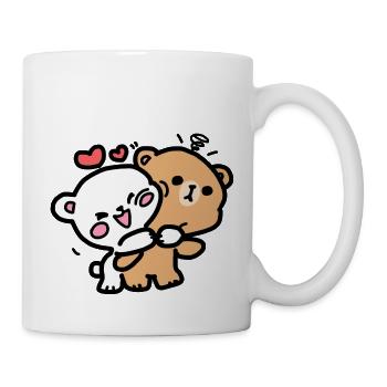 Lait & Moka Hug - Mug blanc - blanc - Droite