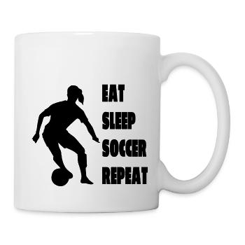Équipe de football Football Player Football Design - Mug blanc - blanc - Droite