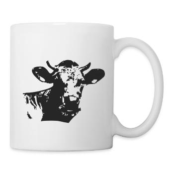 Cow silhouette - Mug - white - Right