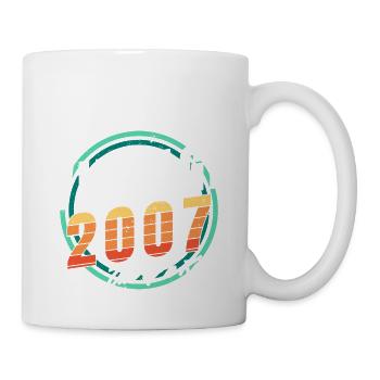 Chemise vintage 2007 pour homme femme 16 ans 16ème - Mug blanc - blanc - Droite