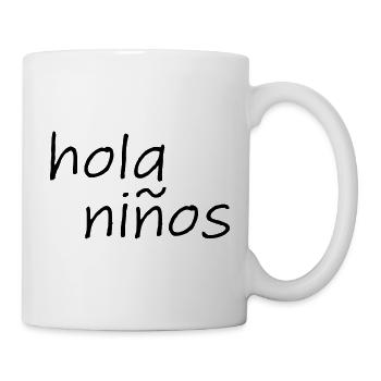 hola niños - Tasse - Weiß - Rechts