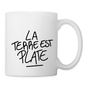 La terre est plate - Mug blanc - blanc - Droite