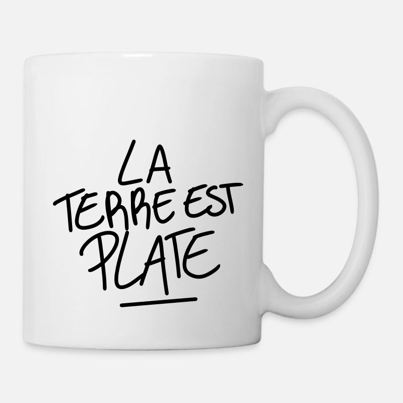 La terre est plate - Mug blanc - blanc