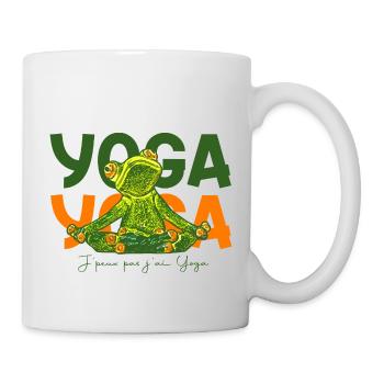 J'peux pas j'ai Yoga - Mug blanc - blanc - Droite