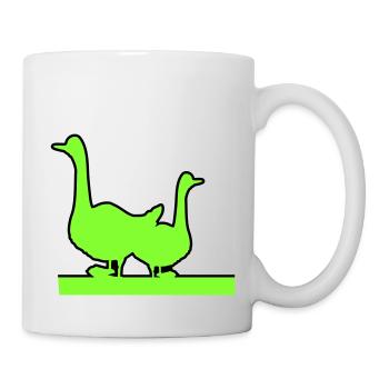 Gänse - Tasse - Weiß - Rechts