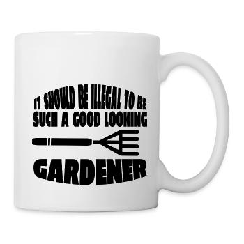 Garten Geschenk Gärtner Hobbygärtner Obstgarten - Tasse - Weiß - Rechts