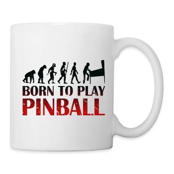 Born to play Pinball - Pinball machine Evolution - Mug blanc - blanc - Droite