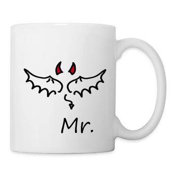 Hochzeit, Bräutigam, Junggesellenabschied - Tasse - Weiß - Rechts