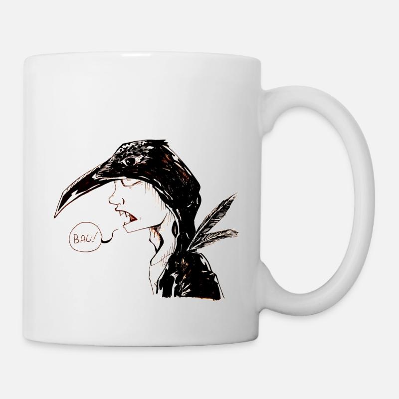 Die Krähe - Tasse - Weiß
