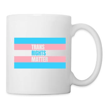 Les droits des personnes trans comptent - Mug blanc - blanc - Droite