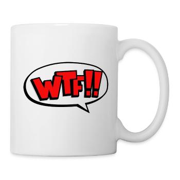 Funny WTF What the fuck gift - Mug - white - Right