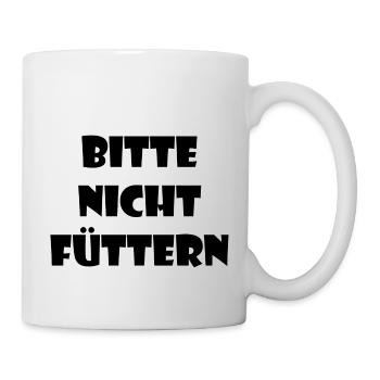 Nicht Füttern - Tasse - Weiß - Rechts